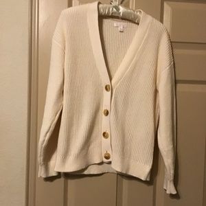 Sweater - cardigan in cream color by Lauren Conrad